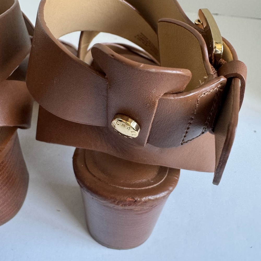 MICHAEL Michael Kors Maribella Brown Sandal Size 6.5 - Picture 8 of 15
